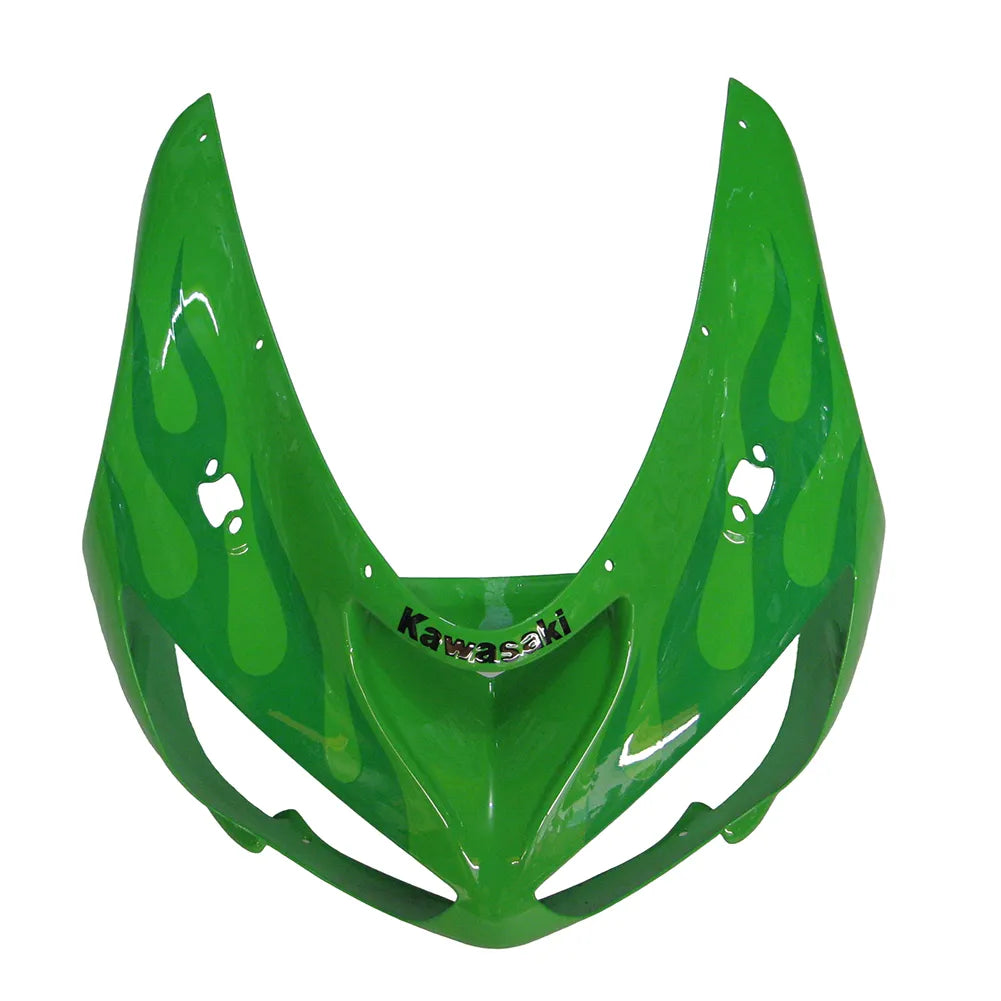 Kawasaki ZX-6R / 636 2005-2006 Green Flame tail section fairing detail view 1