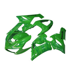 Kawasaki ZX-6R / 636 2005-2006 Green Flame full fairing kit set view