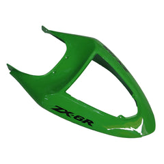 Kawasaki ZX-6R / 636 2005-2006 Green Flame tail section fairing detail view 6