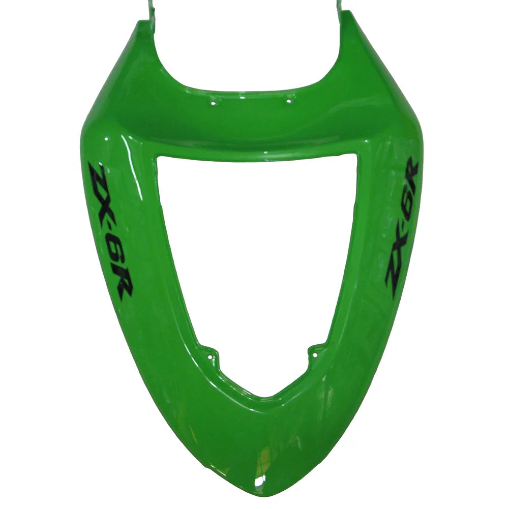 Kawasaki ZX-6R / 636 2005-2006 Green Flame tail section fairing detail view 5