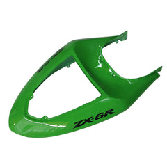 Kawasaki ZX-6R / 636 2005-2006 Green tail section fairing detail view 6