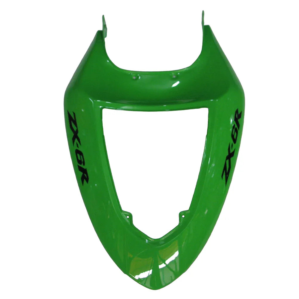 Kawasaki ZX-6R / 636 2005-2006 Green tail section fairing detail view 5