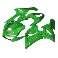 Kawasaki ZX-6R / 636 2005-2006 Green full fairing kit set view