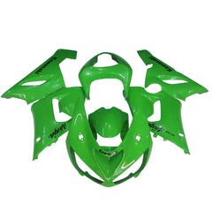 Kawasaki ZX-6R / 636 2005-2006 Green fairing kit front view