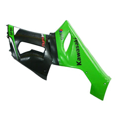 Kawasaki ZX-6R / 636 2005-2006 Green and Black with Logos fairing kit detail detail view 8
