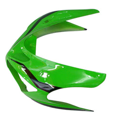 Kawasaki ZX-6R / 636 2005-2006 Green and Black with Logos fairing kit detail detail view 12