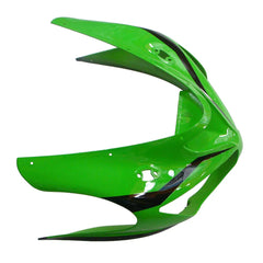 Kawasaki ZX-6R / 636 2005-2006 Green and Black with Logos fairing kit detail detail view 13