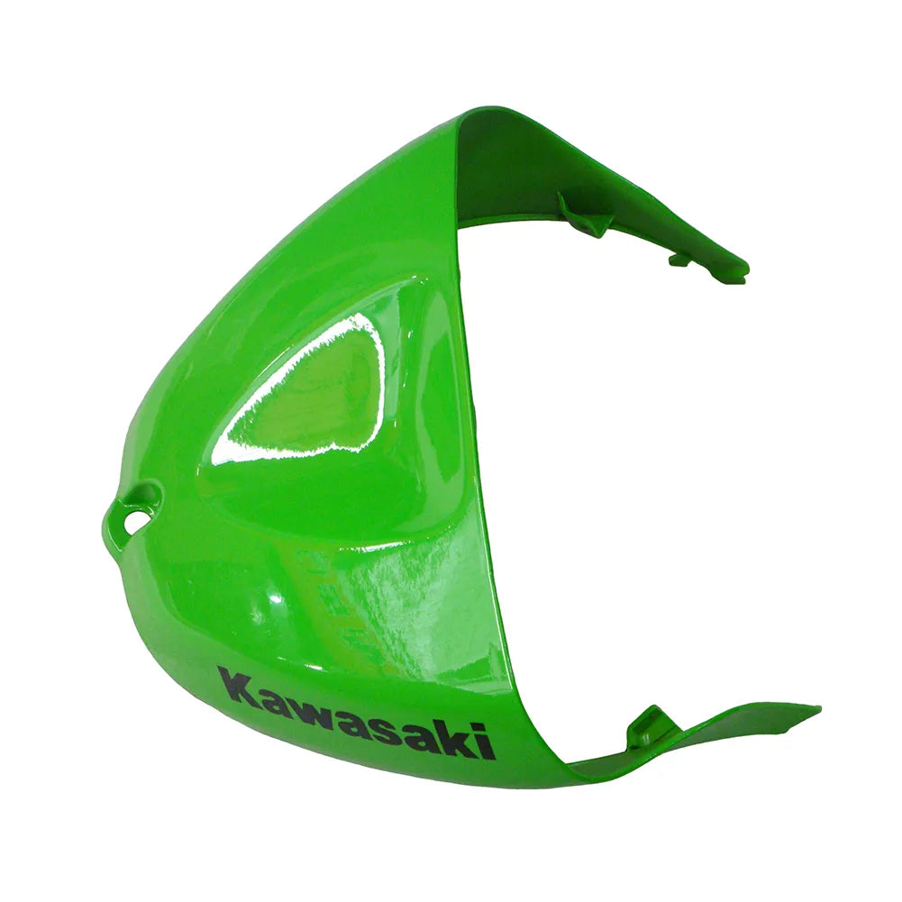 Kawasaki ZX-6R / 636 2005-2006 Green and Black with Logos fairing kit detail detail view 16