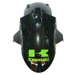 Kawasaki ZX-6R / 636 2005-2006 Green and Black with Logos fairing kit detail detail view 21
