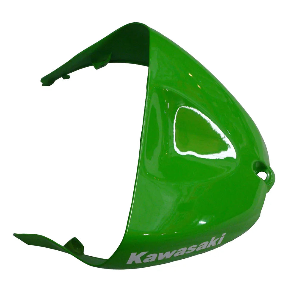 Kawasaki ZX-6R / 636 2005-2006 Green and Black No 76 fairing kit detail detail view 12