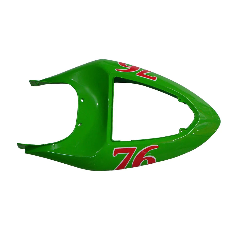 Kawasaki ZX-6R / 636 2005-2006 Green and Black No 76 fairing kit detail detail view 22