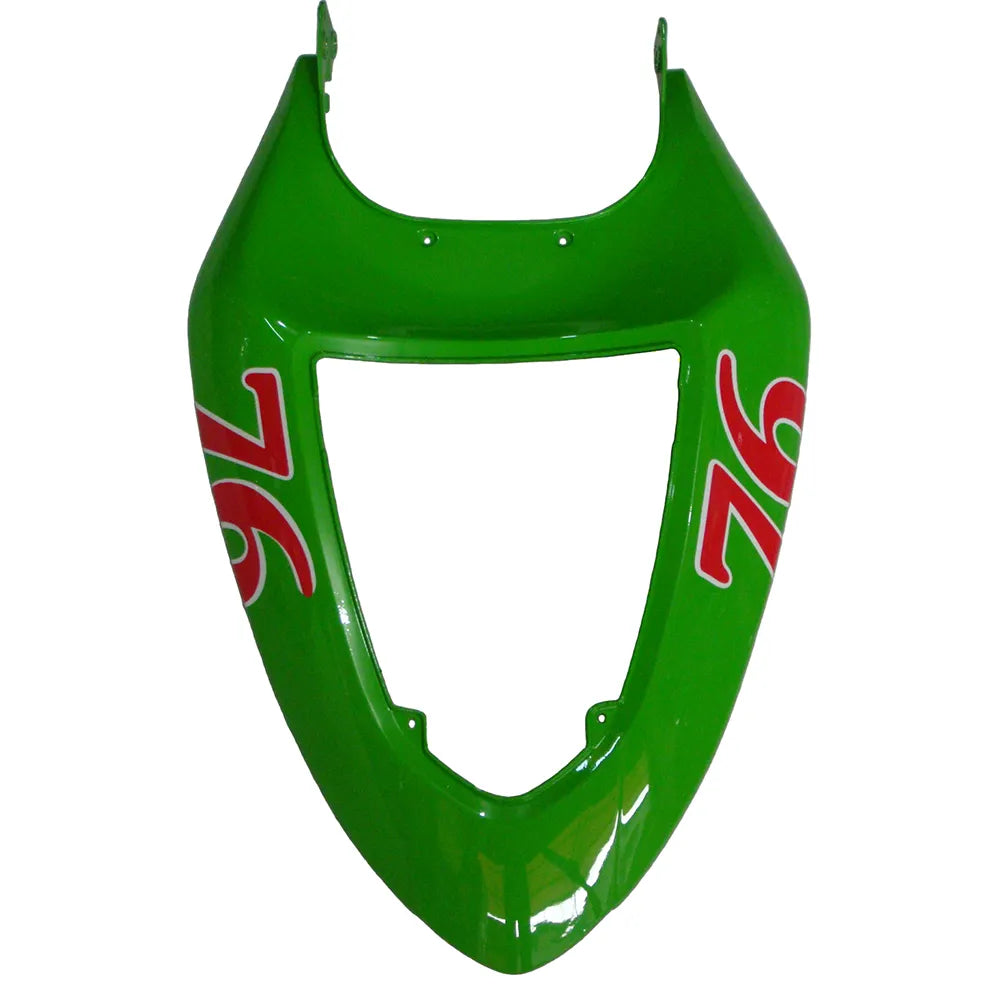 Kawasaki ZX-6R / 636 2005-2006 Green and Black No 76 fairing kit detail detail view 16