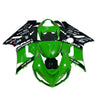 Kawasaki ZX-6R / 636 2005-2006 Green and Black No. 76 Fairing Kit