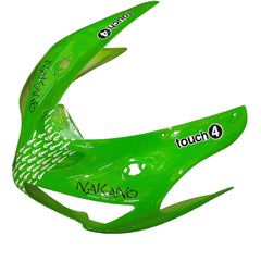 Kawasaki ZX-6R / 636 2005-2006 Green, Black, and White Raindrop Edition tail section fairing detail view 2