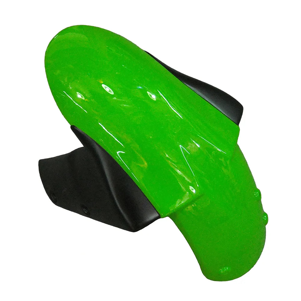 Kawasaki ZX-6R / 636 2005-2006 Green, Black, and Green Monster Edition A tail section fairing detail view 3