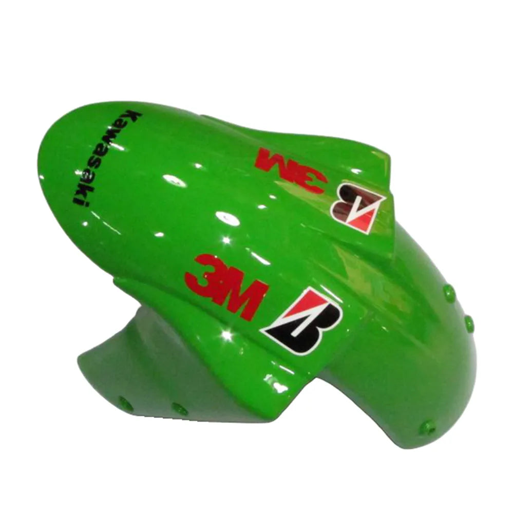 Kawasaki ZX-6R / 636 2005-2006 Green, Black, and Green Monster Edition B tail section fairing detail view 1