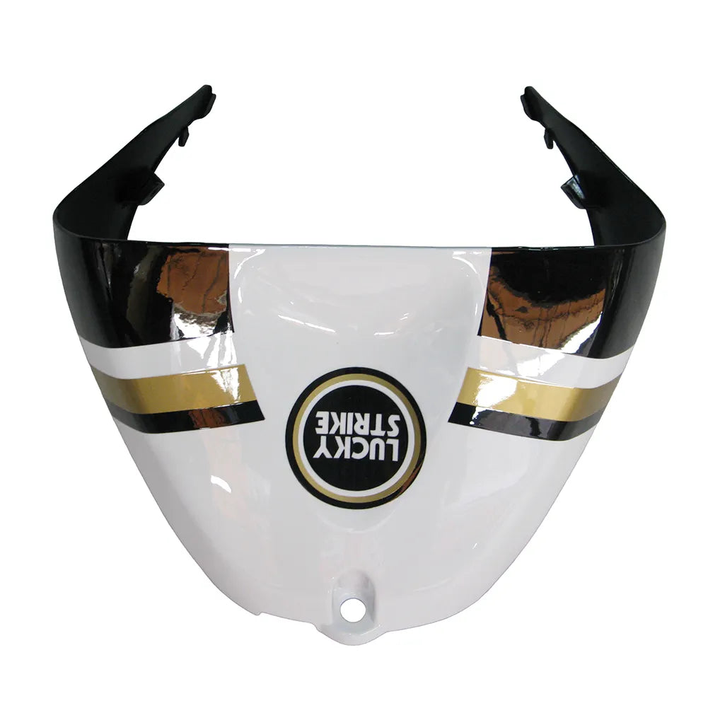 Kawasaki ZX-6R / 636 2005-2006 Black and White Lucky Strike Edition with Logos tail section fairing detail view 4