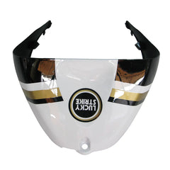 Kawasaki ZX-6R / 636 2005-2006 Black and White Lucky Strike Edition with Logos tail section fairing detail view 4