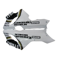 Kawasaki ZX-6R / 636 2005-2006 Black and White Lucky Strike Edition with Logos tail section fairing detail view 3
