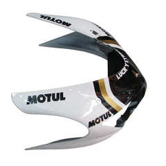 Kawasaki ZX-6R / 636 2005-2006 Black and White Lucky Strike Edition with Logos tail section fairing detail view 9