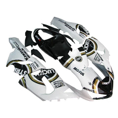 Kawasaki ZX-6R / 636 2005-2006 Black and White Lucky Strike Edition with Logos tail section fairing side view