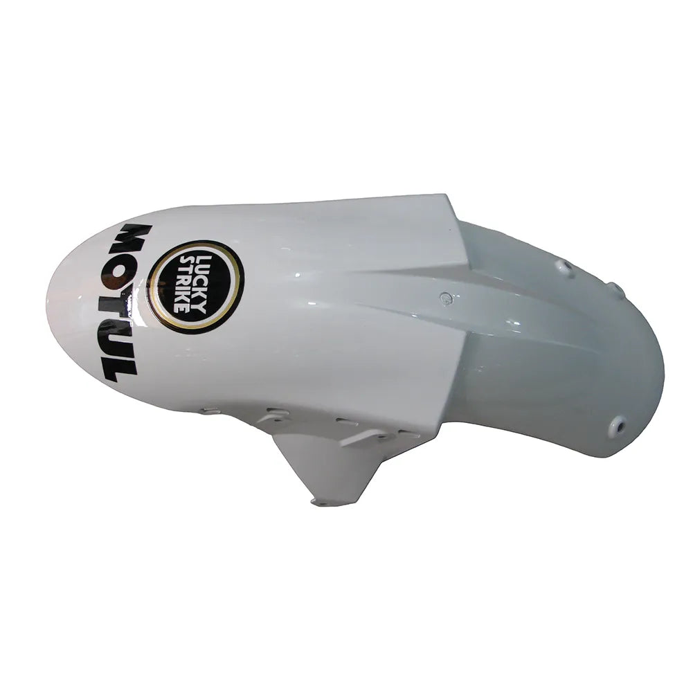 Kawasaki ZX-6R / 636 2005-2006 Black and White Lucky Strike Edition with Logos tail section fairing detail view 13