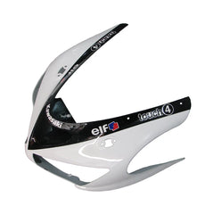 Kawasaki ZX-6R / 636 2005-2006 Black, White, and Green Monster Edition with Logos tail section fairing detail view 7