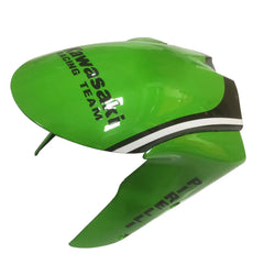 Kawasaki ZX-6R / 636 2005-2006 Black, Red, and Green Monster Edition tail section fairing detail view 3