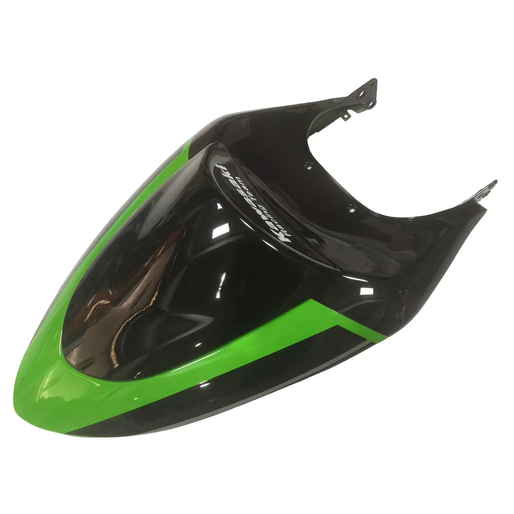 Kawasaki ZX-6R / 636 2005-2006 Black, Red, and Green Monster Edition tail section fairing detail view 4