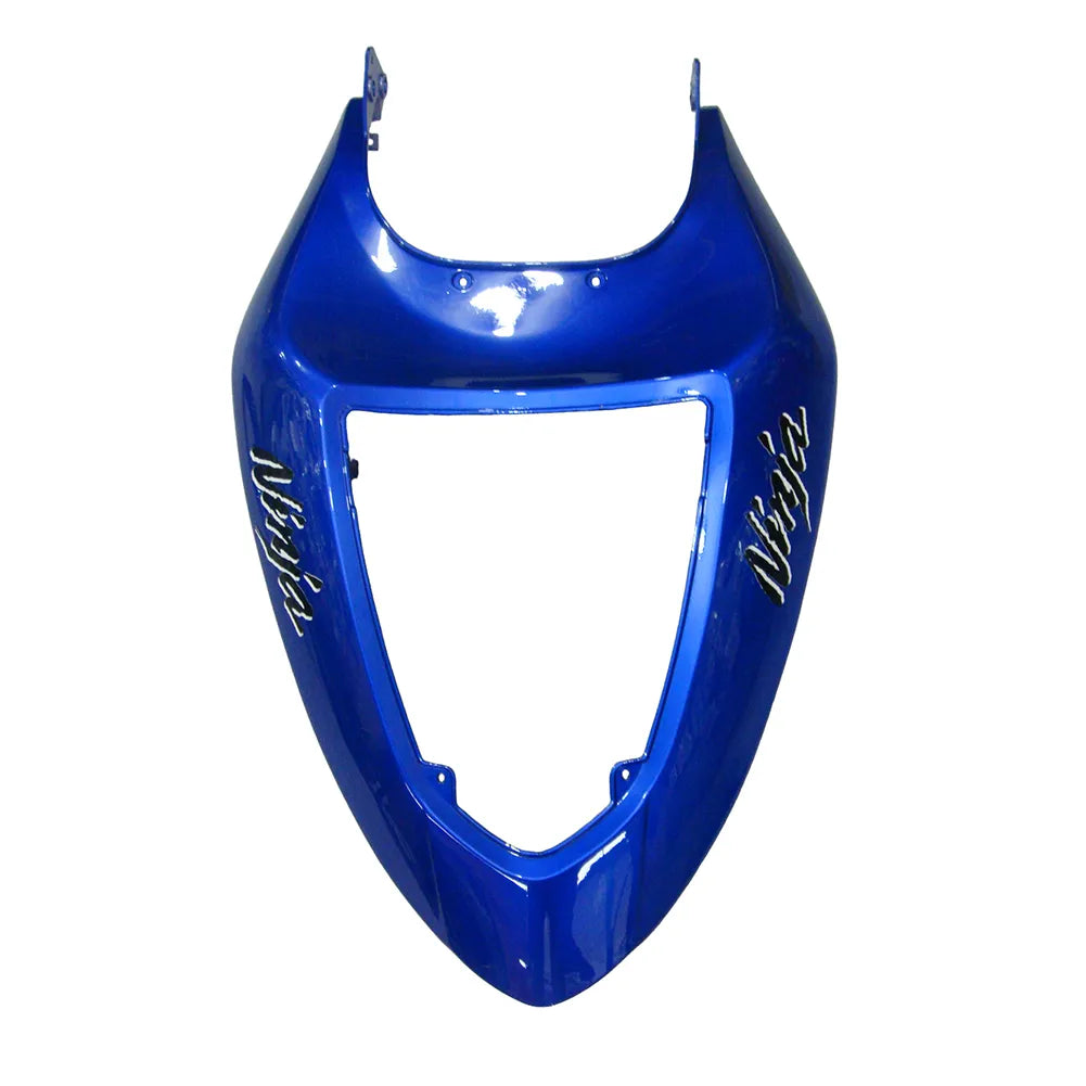 Kawasaki ZX-6R / 636 2005-2006 Black, Yellow, and Red Bull Edition tail section fairing detail view 9