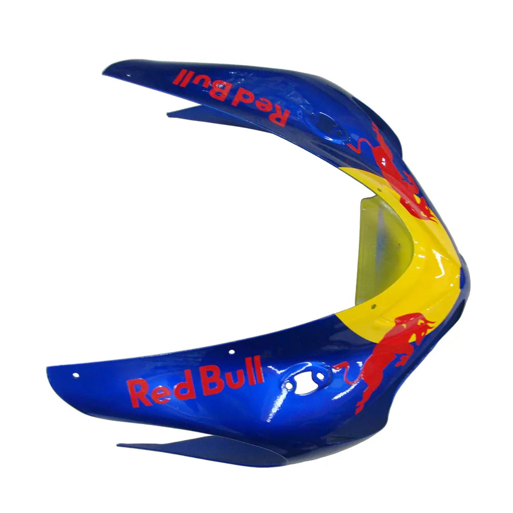 Kawasaki ZX-6R / 636 2005-2006 Black, Yellow, and Red Bull Edition tail section fairing detail view 13