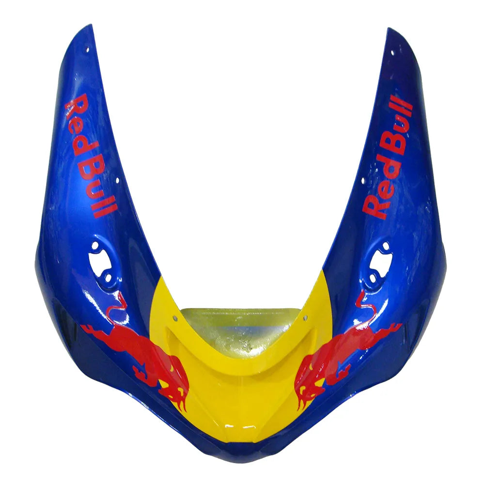 Kawasaki ZX-6R / 636 2005-2006 Black, Yellow, and Red Bull Edition tail section fairing detail view 12