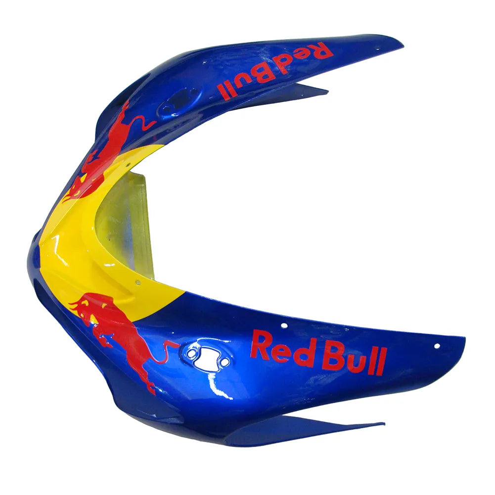 Kawasaki ZX-6R / 636 2005-2006 Black, Yellow, and Red Bull Edition tail section fairing detail view 14