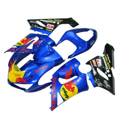 Kawasaki ZX-6R / 636 2005-2006 Black, Yellow, and Red Bull Edition full fairing kit set view