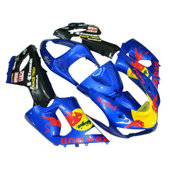 Kawasaki ZX-6R / 636 2005-2006 Black, Yellow, and Red Bull Edition tail section fairing side view