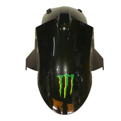 Kawasaki ZX-6R / 636 2005-2006 Black and Green Monster Edition tail section fairing detail view 12