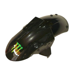 Kawasaki ZX-6R / 636 2005-2006 Black and Green Monster Edition tail section fairing detail view 14