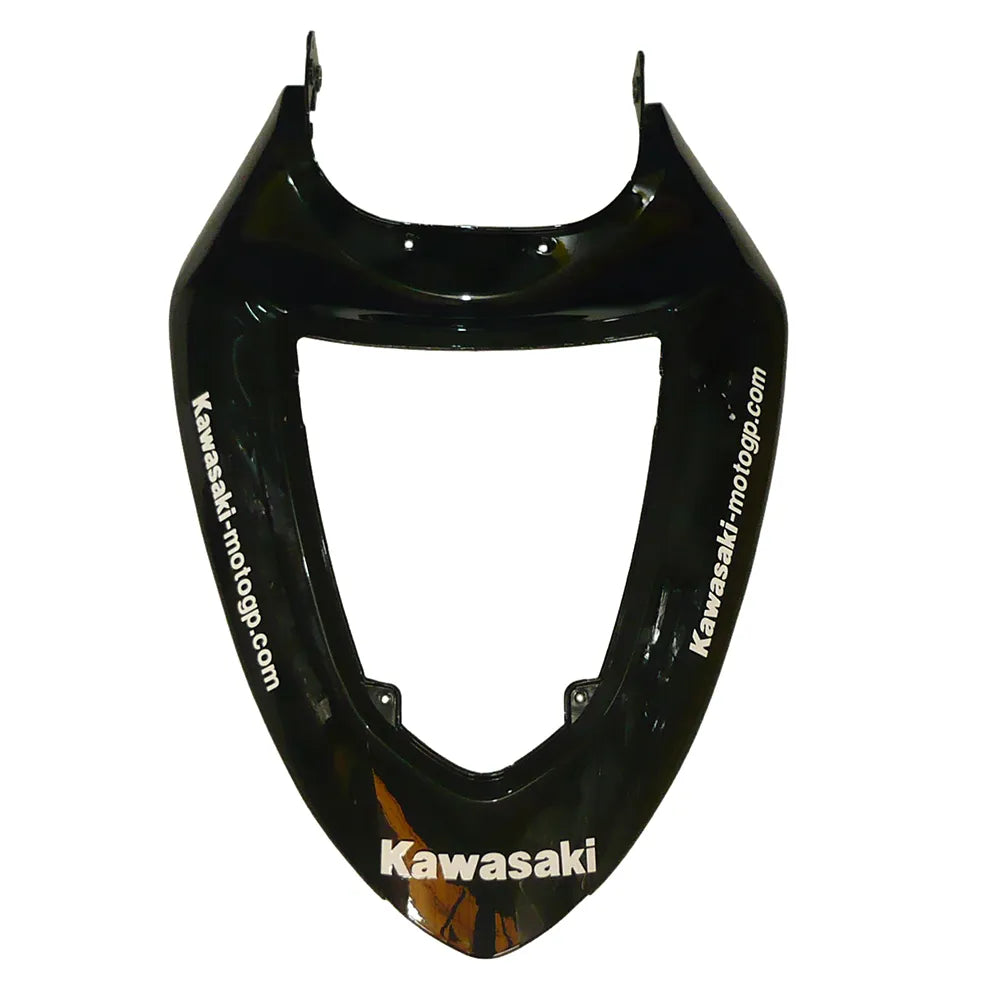 Kawasaki ZX-6R / 636 2005-2006 Black and Green Monster Edition tail section fairing detail view 15