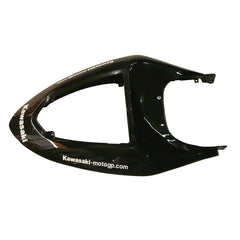 Kawasaki ZX-6R / 636 2005-2006 Black and Green Monster Edition tail section fairing detail view 17