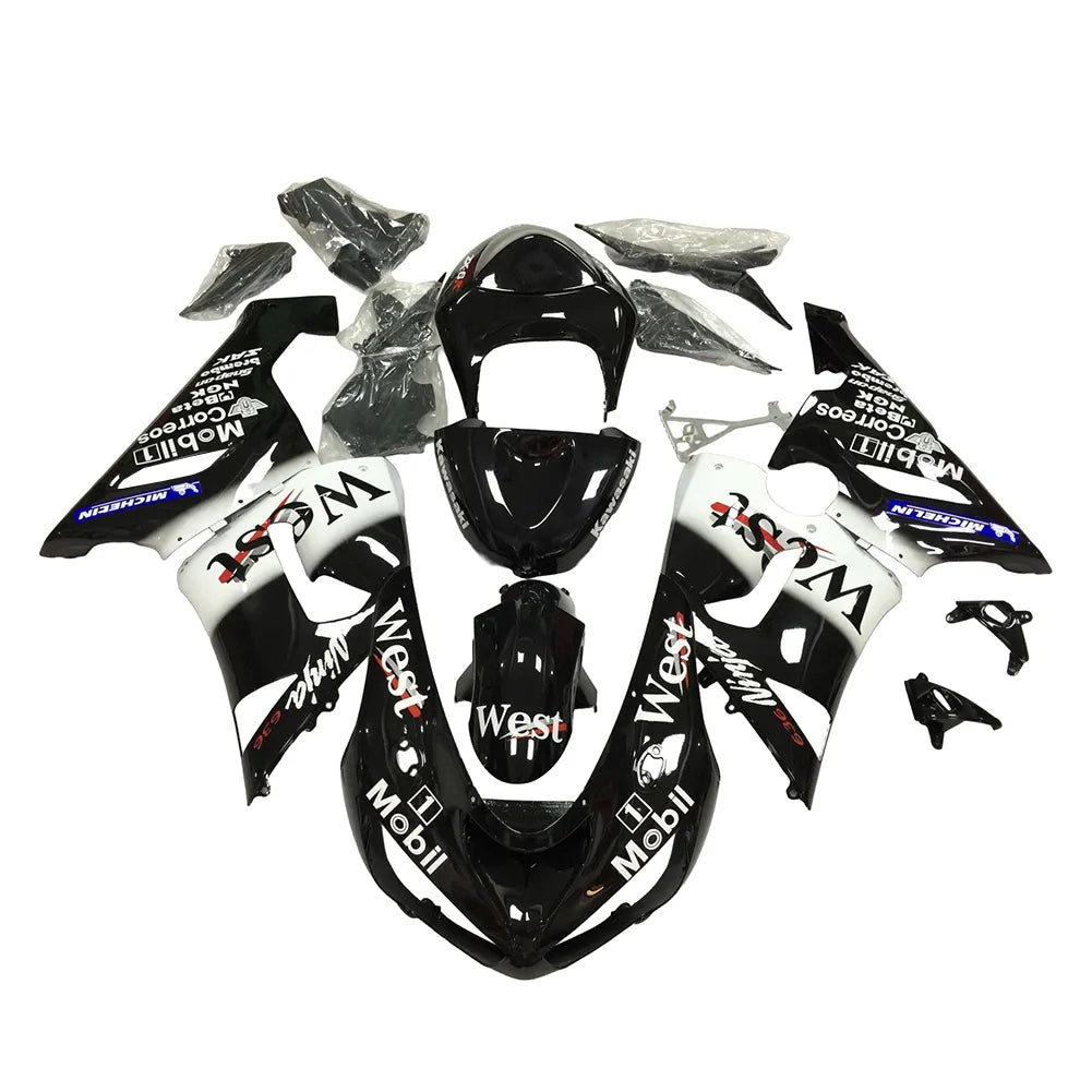 Kawasaki ZX-6R / 636 2005-2006 WEST Edition B fairing kit front view