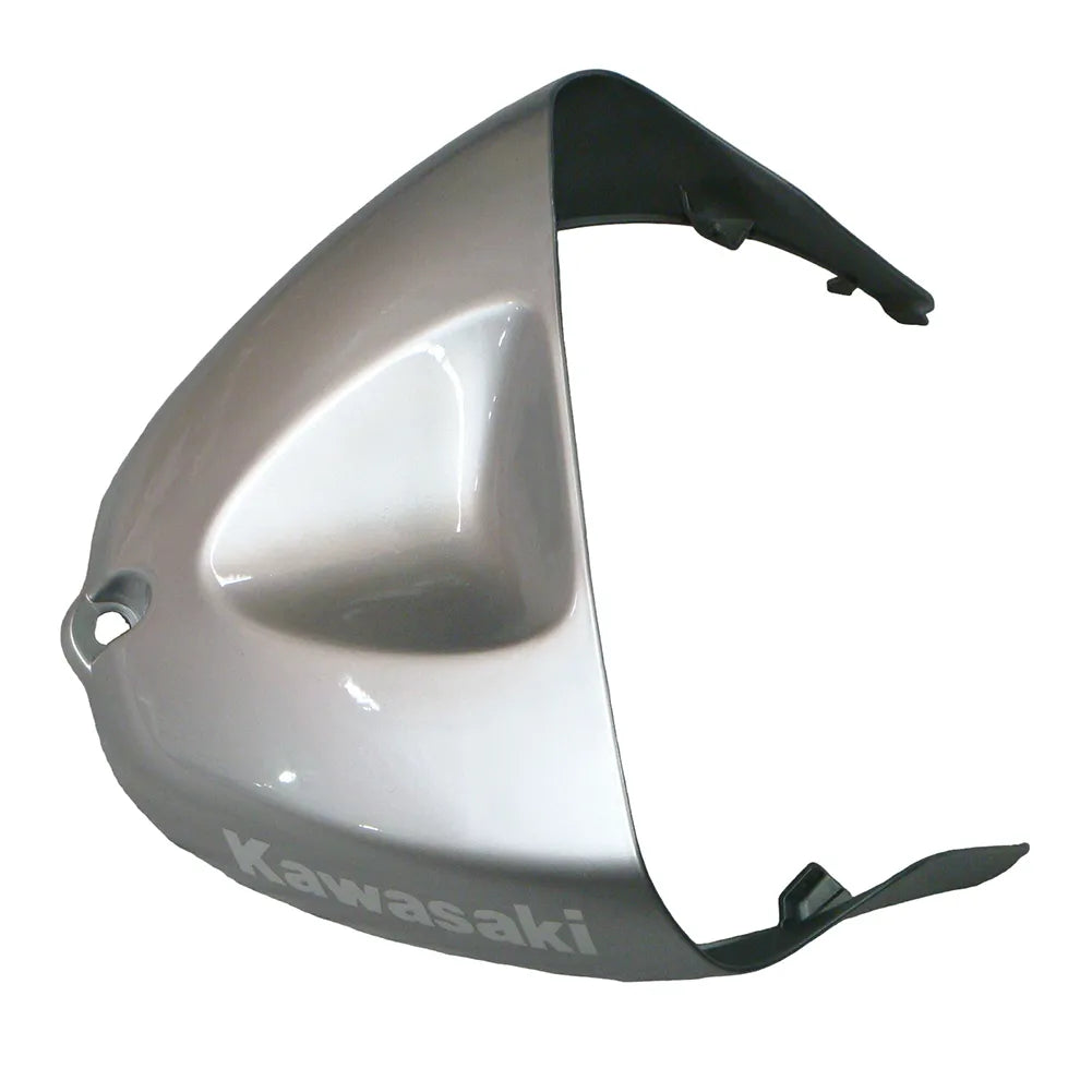 Kawasaki ZX-6R / 636 2005-2006 Matte Black and Silver tail section fairing detail view 10