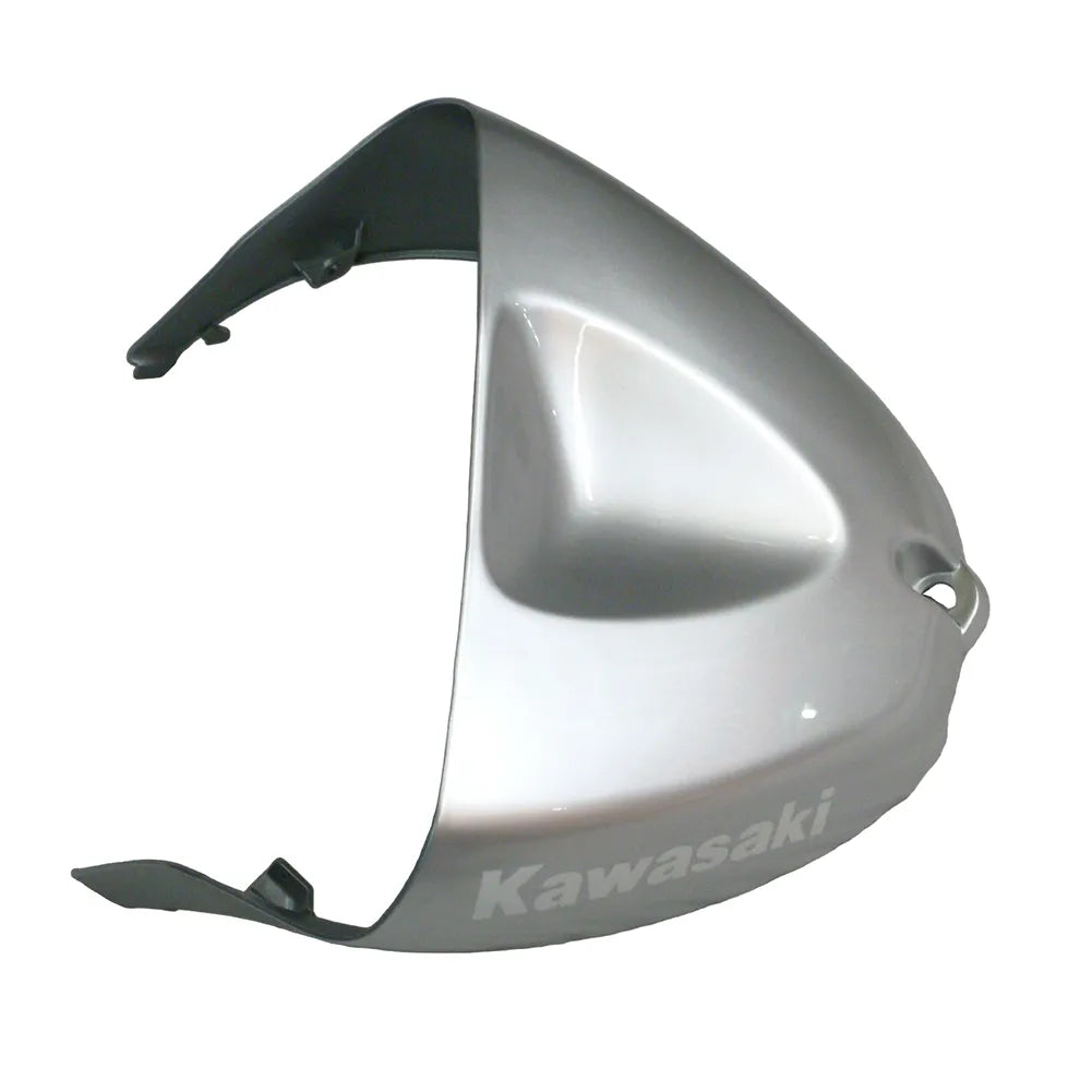 Kawasaki ZX-6R / 636 2005-2006 Matte Black and Silver tail section fairing detail view 11