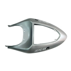 Kawasaki ZX-6R / 636 2005-2006 Matte Black and Silver tail section fairing detail view 16