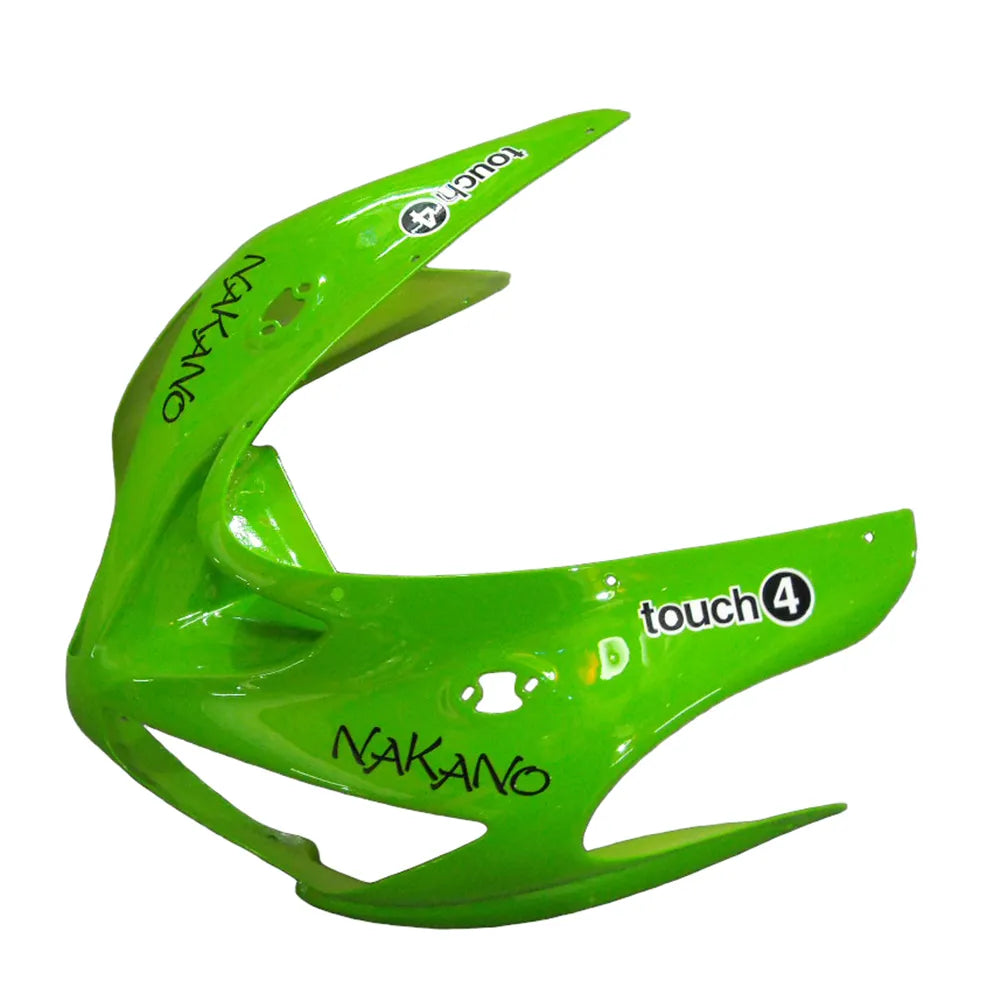 Kawasaki ZX-6R / 636 2005-2006 OEM Graphic Style Green and Black No 14 tail section fairing detail view 3