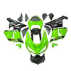 Kawasaki ZX-6R / 636 2005-2006 OEM Graphic Style Green and Black No. 14 Fairing Kit