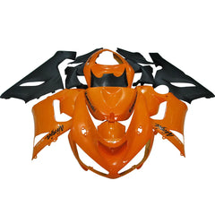 Kawasaki ZX-6R / 636 2005-2006 Orange and Black fairing kit front view