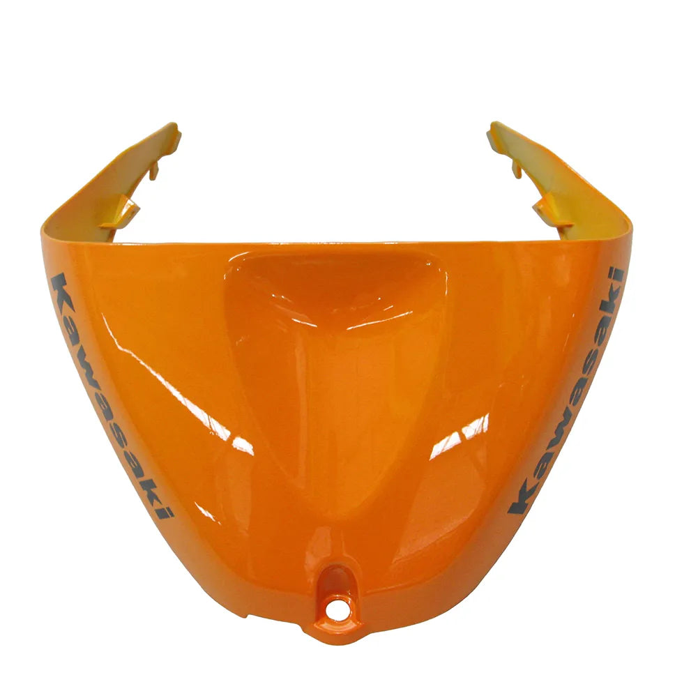 Kawasaki ZX-6R / 636 2005-2006 Orange and Black tail section fairing detail view 6