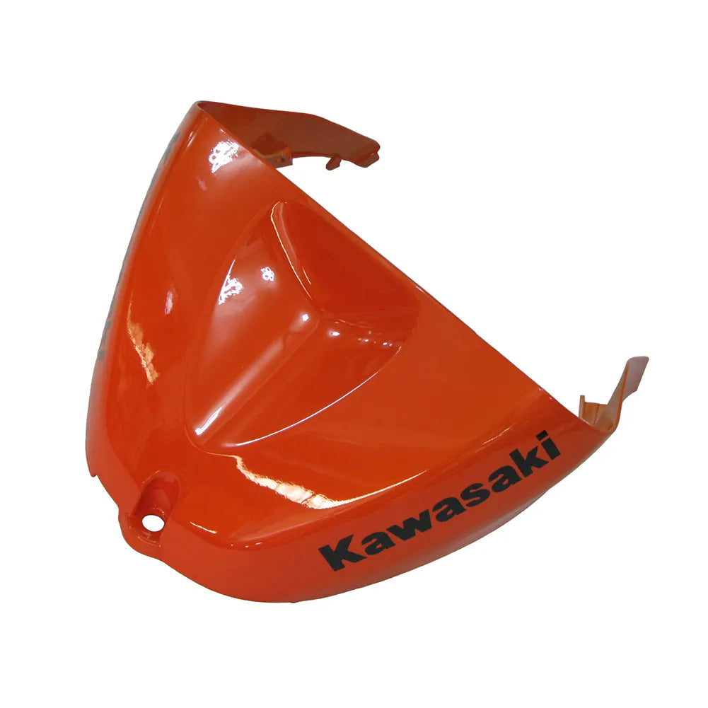 Kawasaki ZX-6R / 636 2005-2006 Orange, Black, and White tail section fairing detail view 5