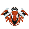 Kawasaki ZX-6R / 636 2005-2006 Orange, Black, and White Fairing Kit