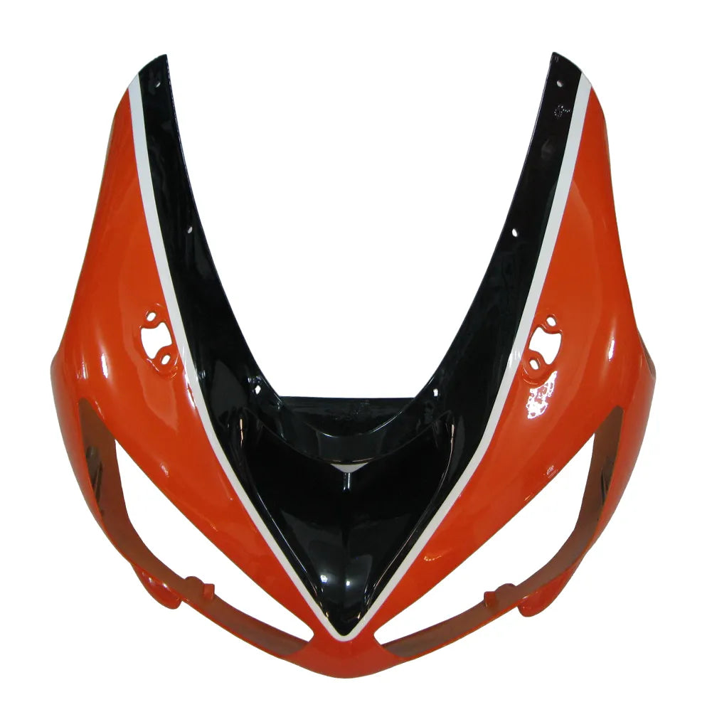 Kawasaki ZX-6R / 636 2005-2006 Orange, Black, and White tail section fairing detail view 1